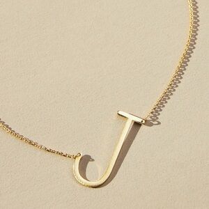 Anthropologie Monogram Pendant Necklace